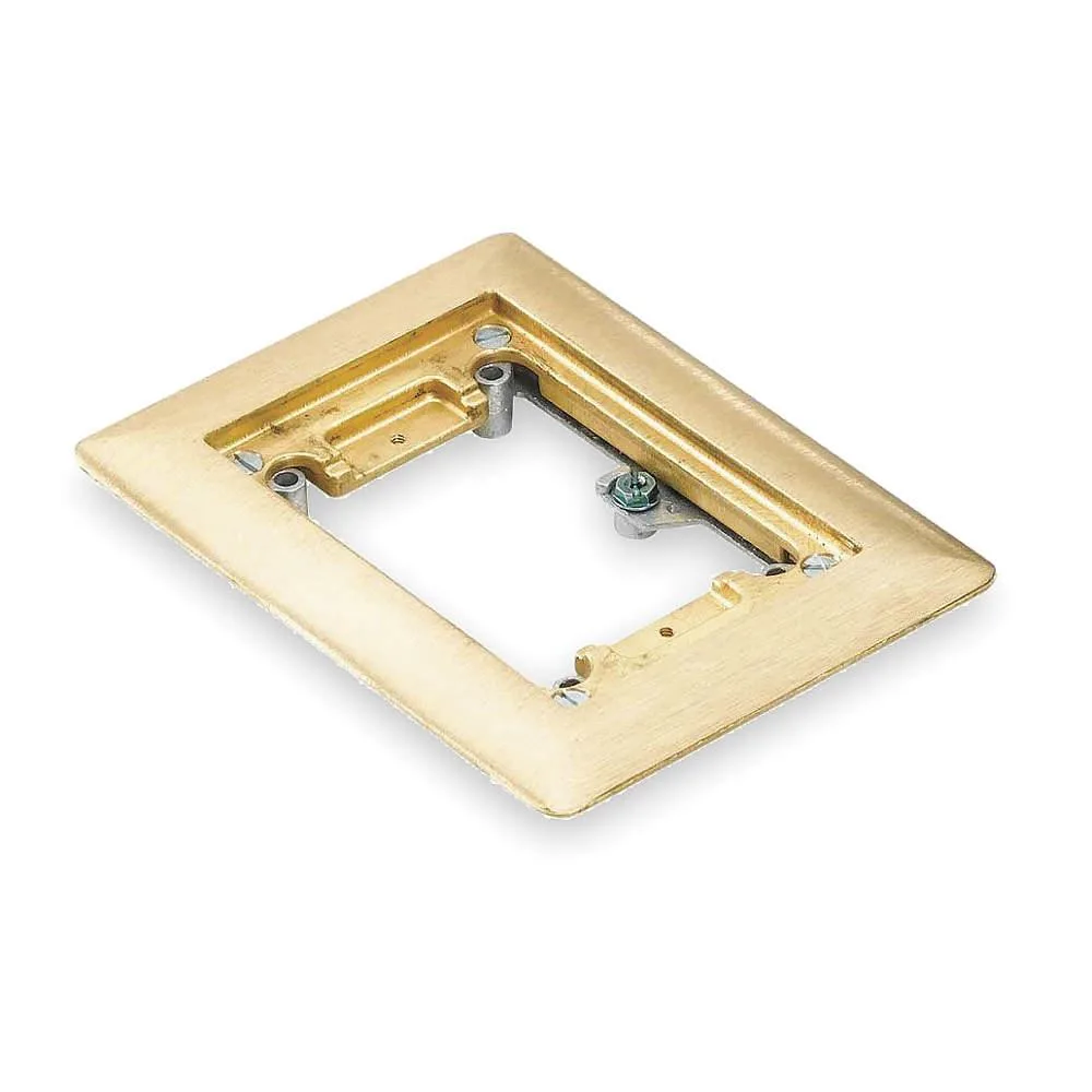 Steel City Steel City P 64 CP Floor Box Cover 1 Gang Brass — product photo