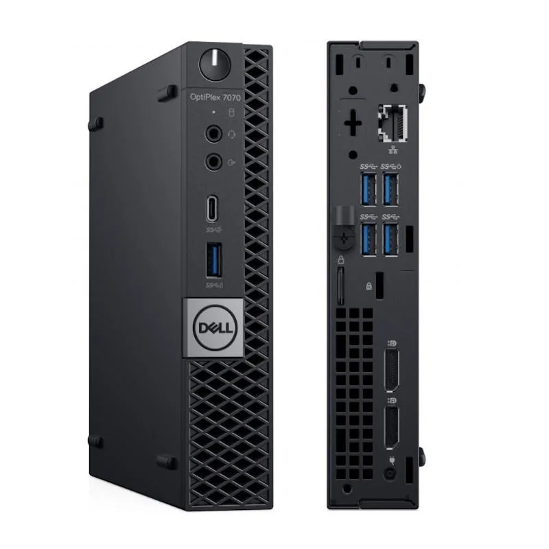 DELL DELL OptiPlex 7070 Micro i7-9700T 2.0GHz 16GB 512GB SSD Windows 11 Pro desktop PC — product photo