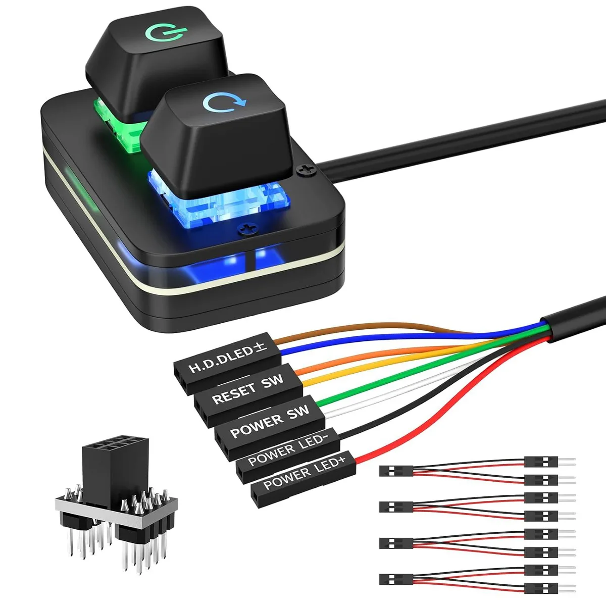 LORDWORLD LORDWORLD External PC Power Switch Acrylic 75-inch Cable — product photo