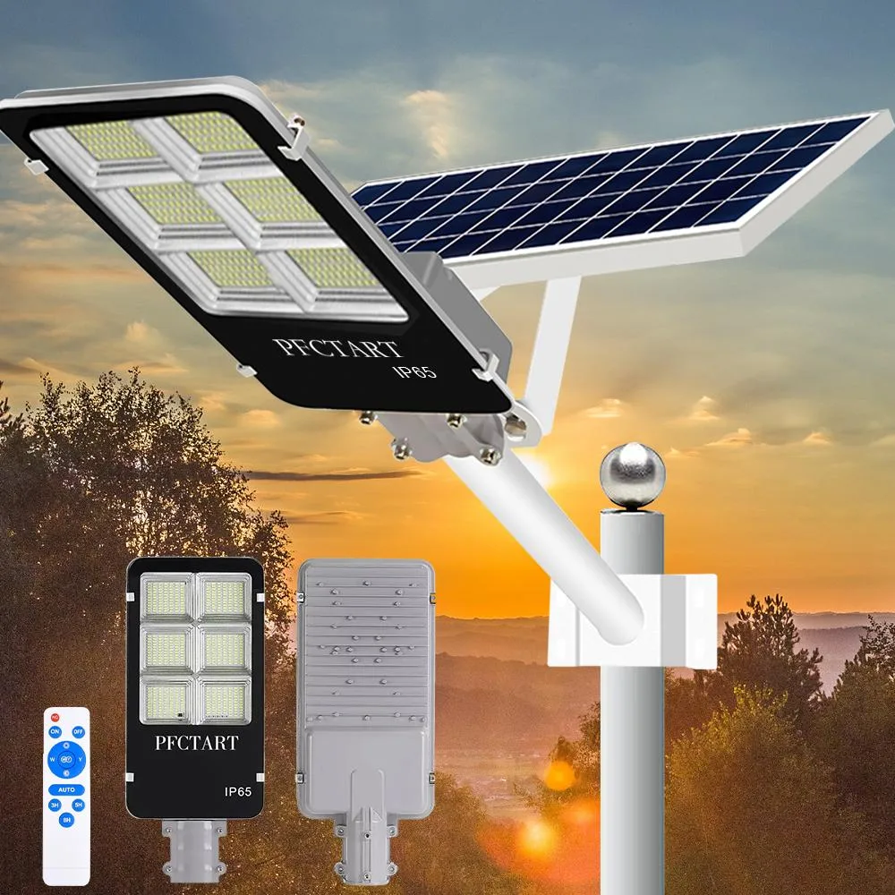 PFCTART PFCTART Solar Street Light 400W 15000lm 1075 LED 6000K Remote — product photo