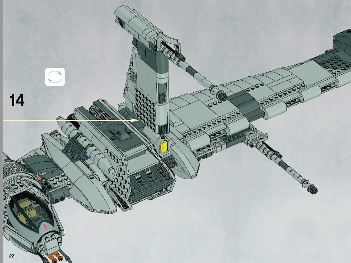 ZITIANYOUBUILD ZITIANYOUBUILD 10227-1 B-wing Starfighter 1498 Pieces — product photo