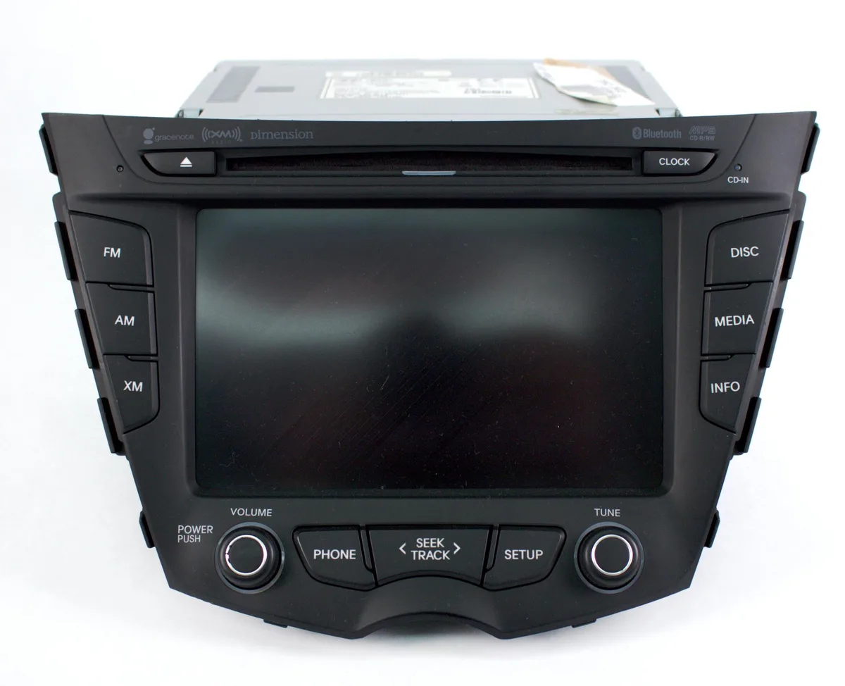 1 Factory Radio 1 Factory Radio 96560-2V730 Receiver AM FM XM Bluetooth CD MP3 2012-2015 Hyundai Veloster — product photo