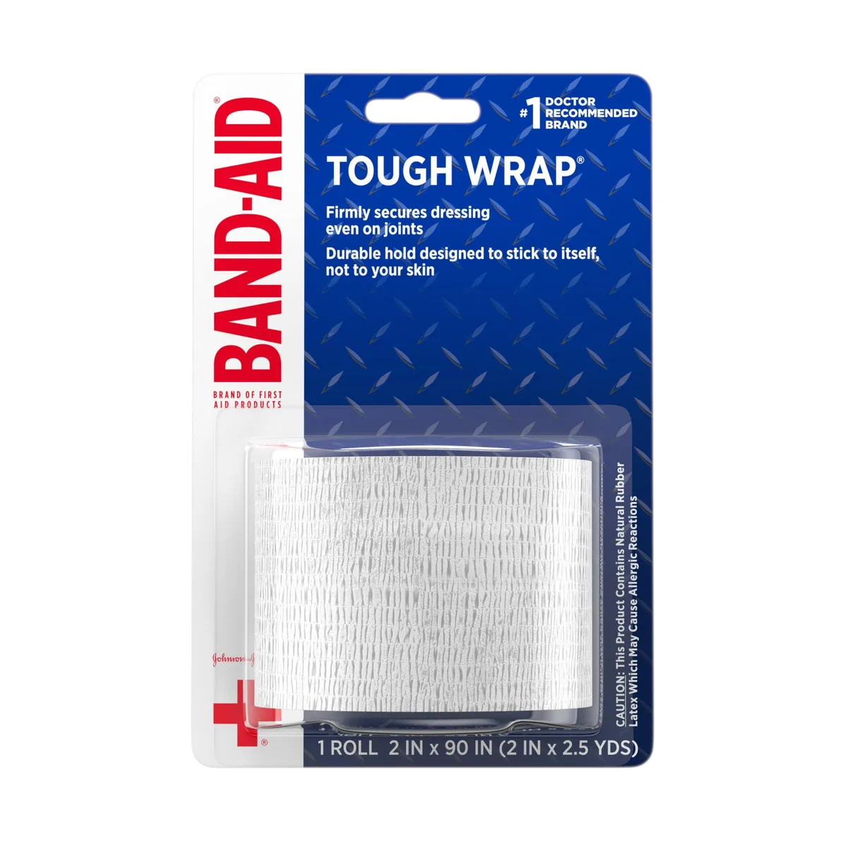 Roll of self-adhesive waterproof elastic bandage wrap 2 by 2.5 yards