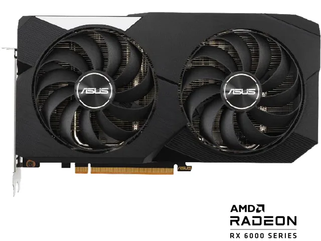 ASUS ASUS DUAL-RX6600-8G Radeon RX 6600 graphics card 8GB GDDR6 — product photo