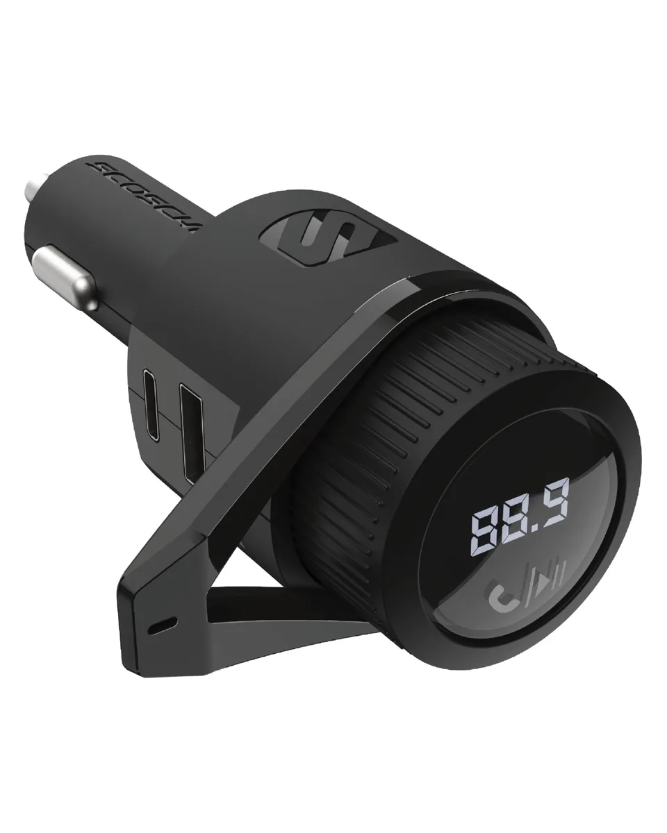  Audiovox BTFM9 Car HD Radio, dual USB 12W charging, hands-free calls — product photo