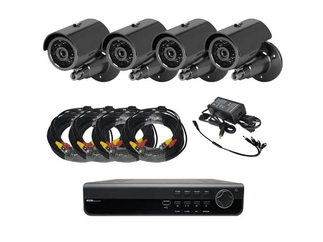Bluecctv Bluecctv B-SSP-E4B2 4ch DVR surveillance security system with 1TB HDD and 4 cameras — product photo