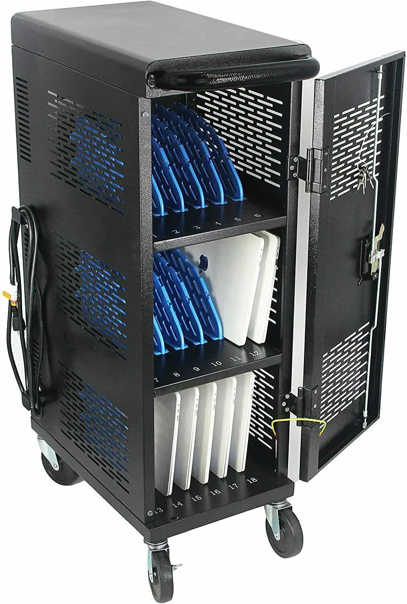 Thinkstar Thinkstar 18 Device Charging Station Cart Black — product photo