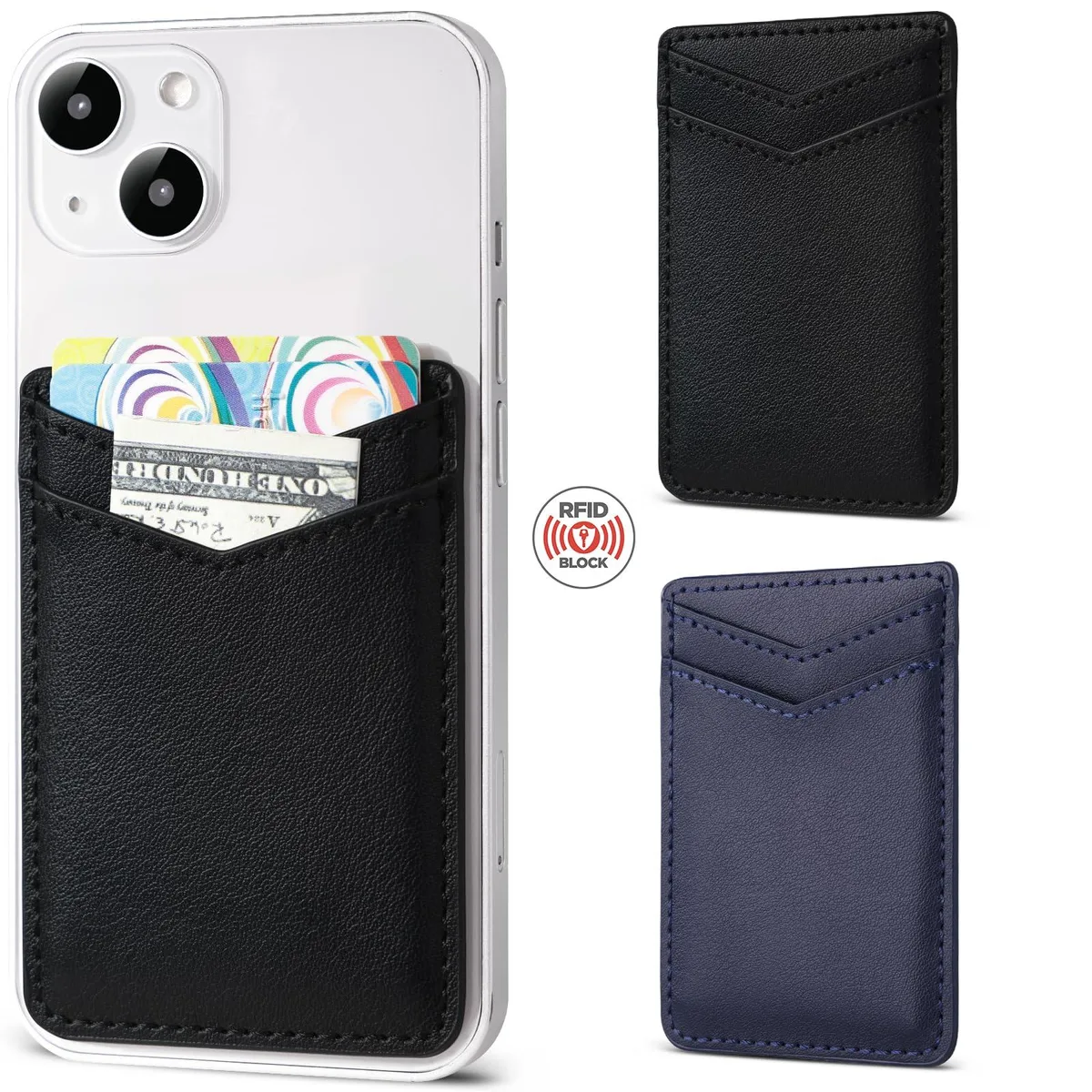 No Sew No Sew Gs-00121 2-Pack Phone Wallet Black Navy Blue — product photo