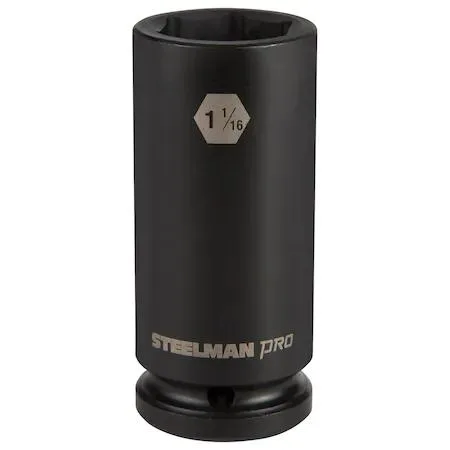 Steelman 79266 3/4 inch drive deep impact socket black phosphate finish