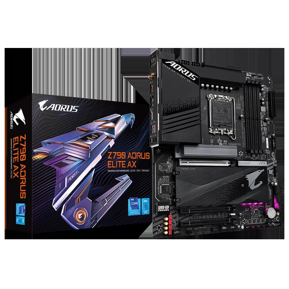 GIGABYTE GIGABYTE Z790 AORUS ELITE AX DDR5 WIFI 6E 2.5GB Lan LGA1700 Intel motherboard — product photo
