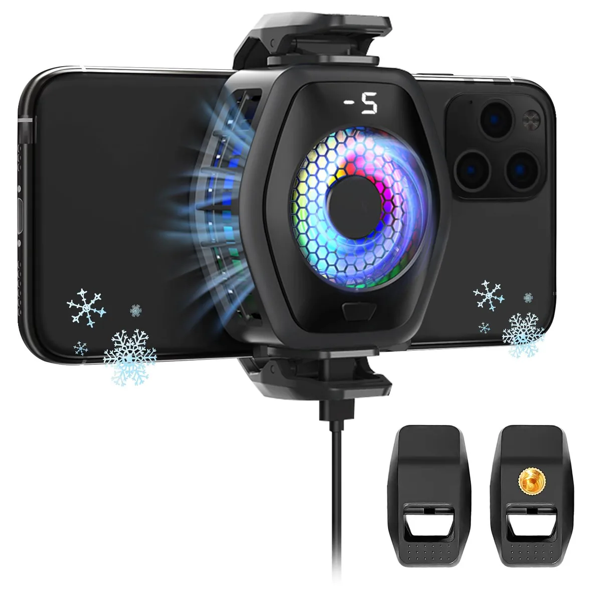 Jremreo FS-02 Phone Cooler Magnetic Clip-On Black — product photo