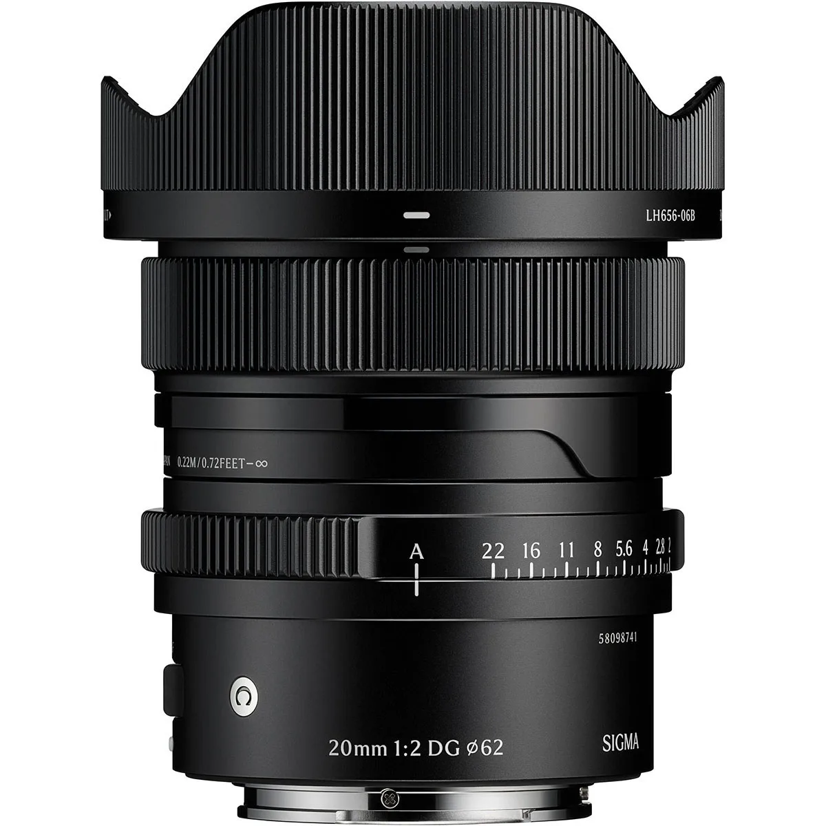 SIGMA SIGMA 20mm f/2 DG Contemporary Sony E Mount Camera Lens Black — product photo