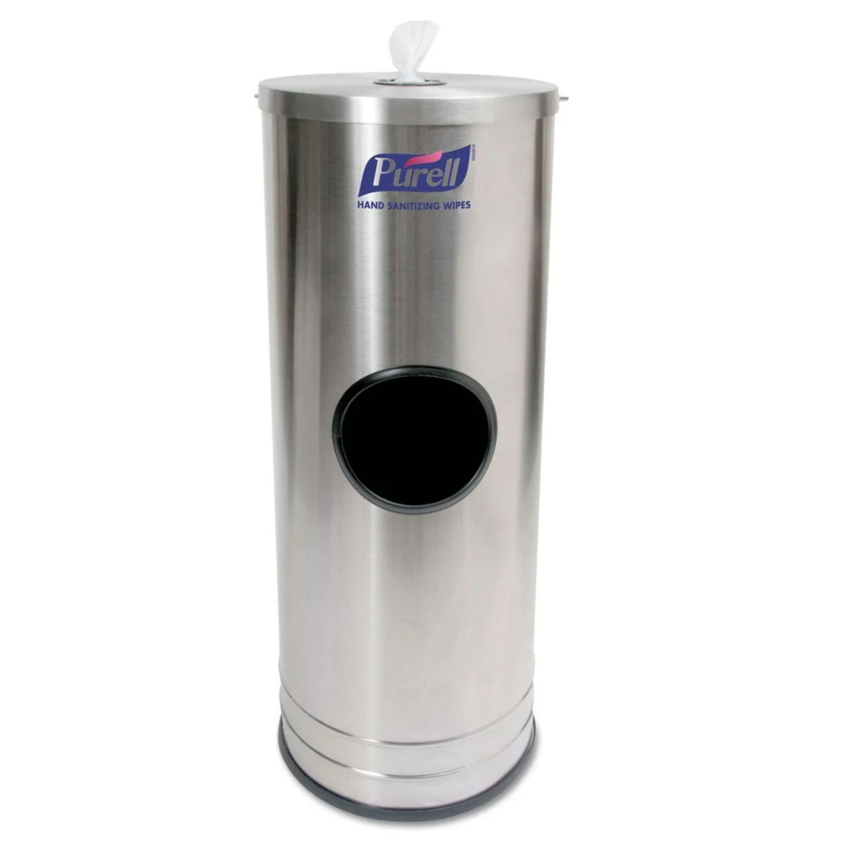 Purell Purell 9115-DS1C dispenser stand, 1500 wipes, 10.25 x 10.25 x 14.5, stainless steel — product photo