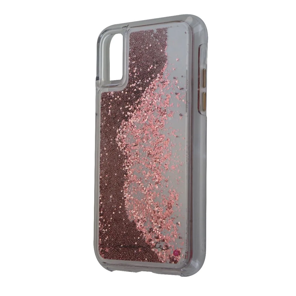 Case-Mate Case-Mate Waterfall Liquid Case iPhone Xs/X Clear/Pink Glitter — product photo