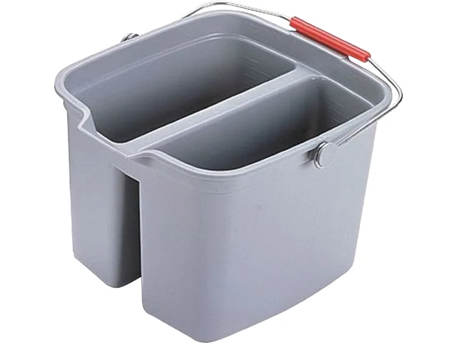 Rubbermaid Commercial Rubbermaid Commercial 261700GYCT 17 qt Double Pail Gray 6/Carton — product photo