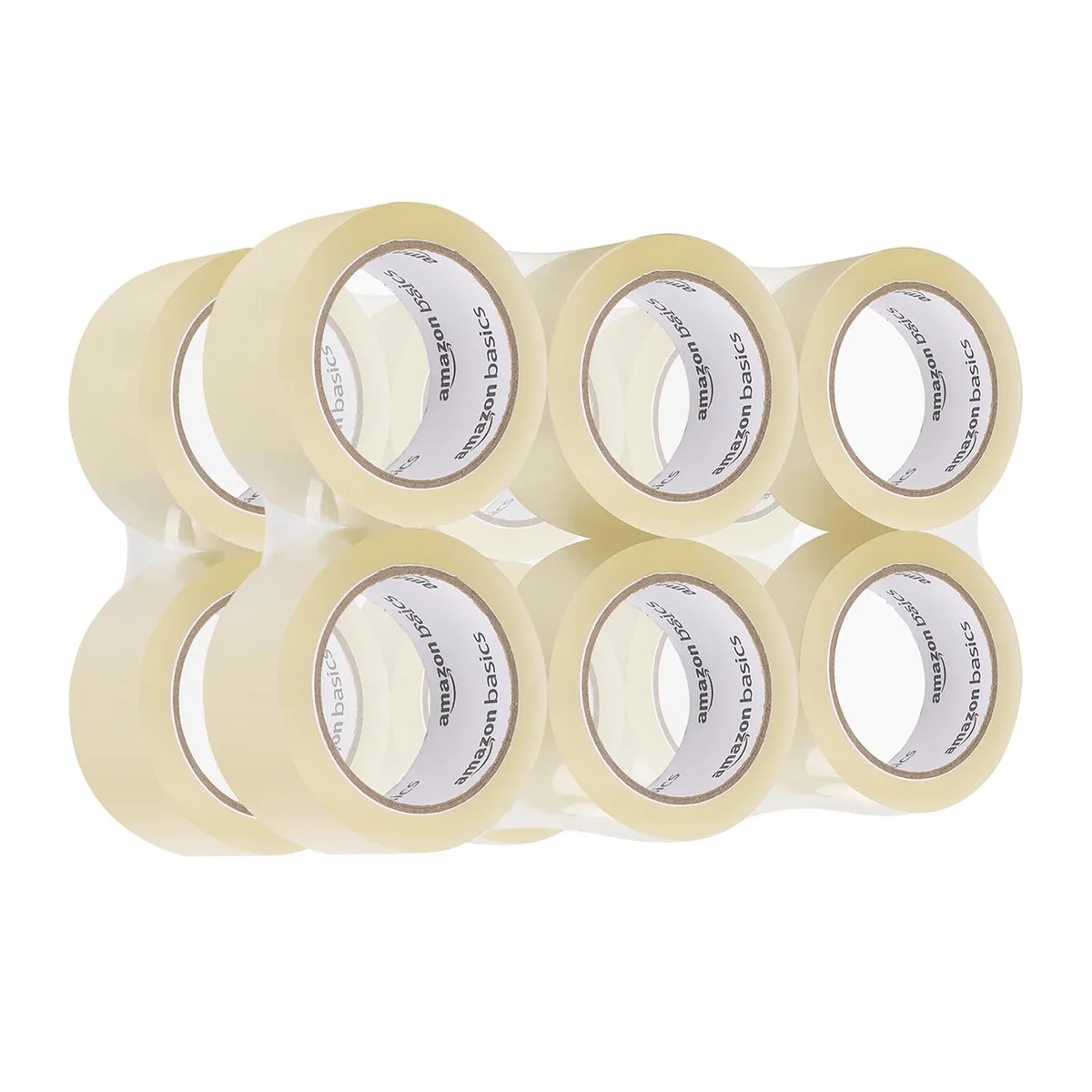  Amazon Basics DS-TAP005 Clear Packing Tape 1.88 in x 72.2 yd 1.8 mil 12 Roll — product photo