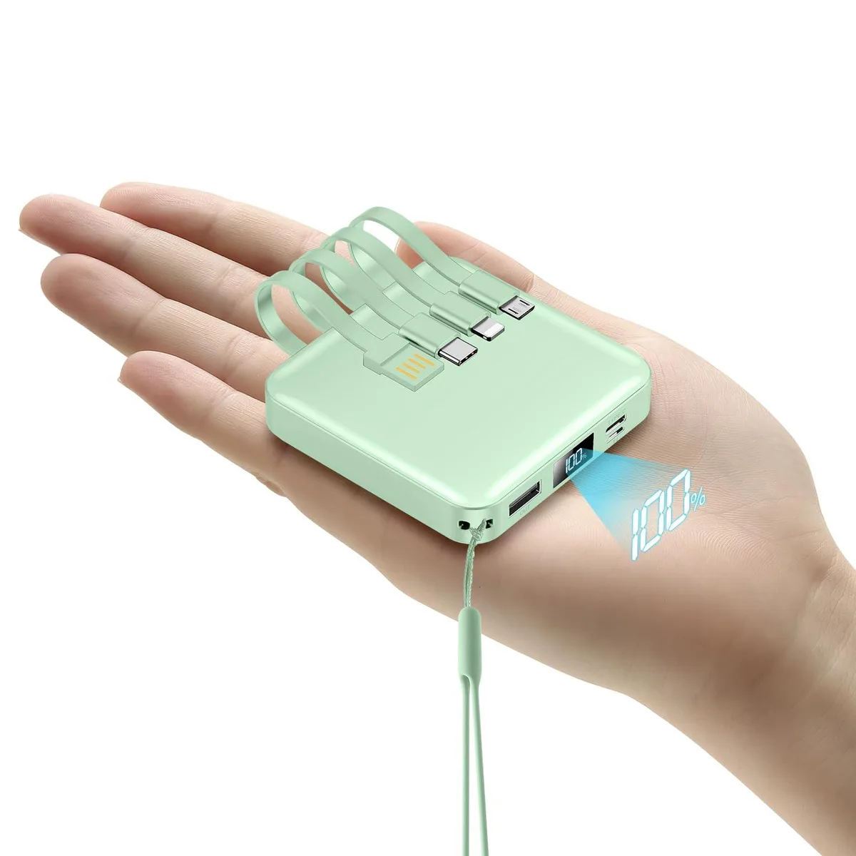 ummz M12 power bank 12000mAh 22.5W Green — product photo