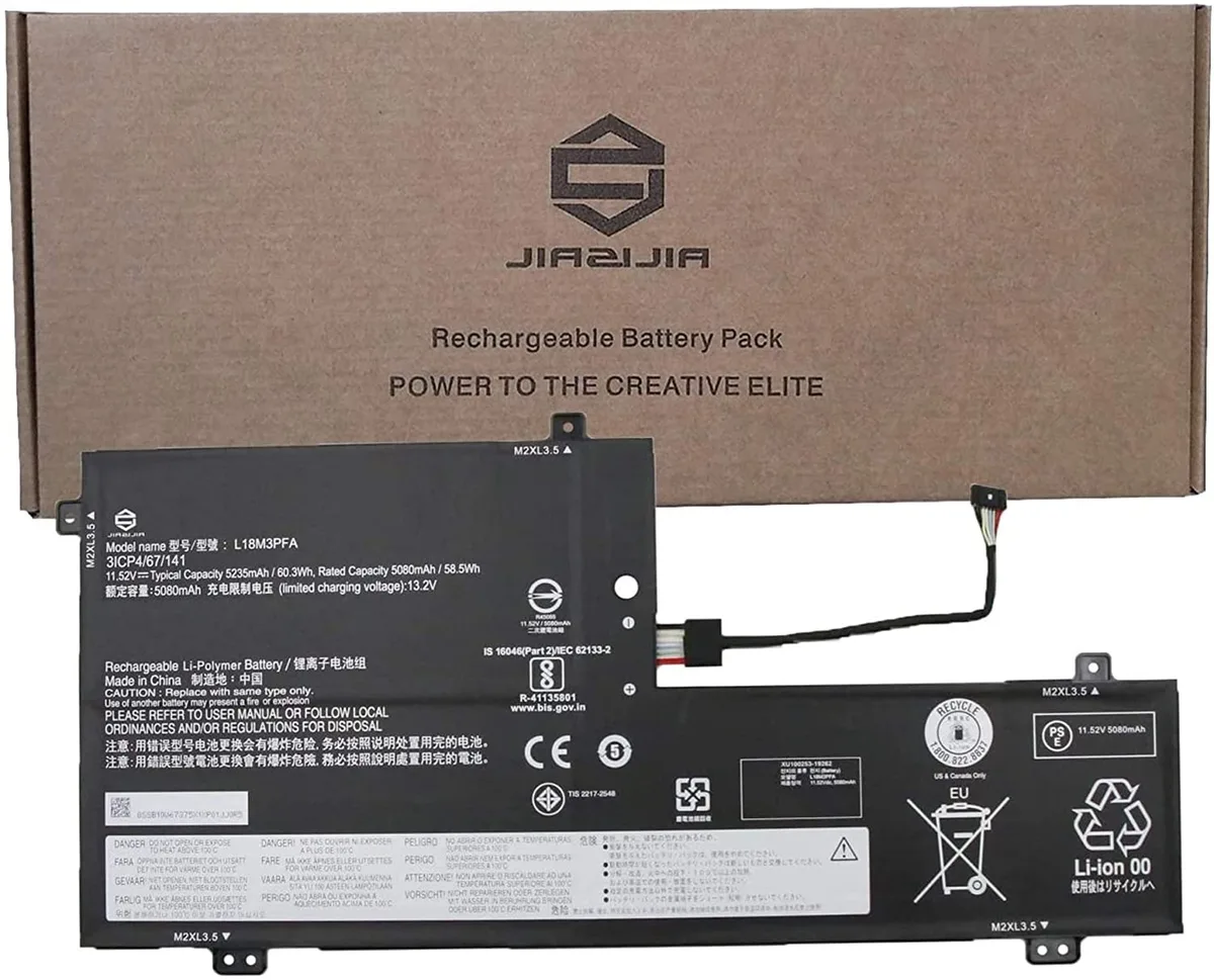 NShi NShi L18M3PFA laptop battery 11.52V 60.3Wh 5235mAh for Lenovo Yoga C740-15IML — product photo