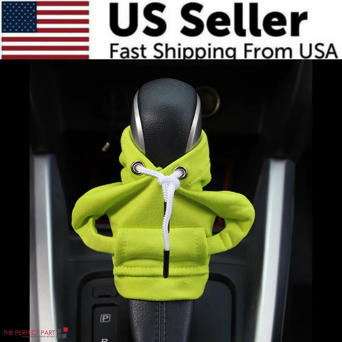 The Perfect Part The Perfect Part Gear Shift Cover Mini Hoodie Green 4" x 7" accessory — product photo