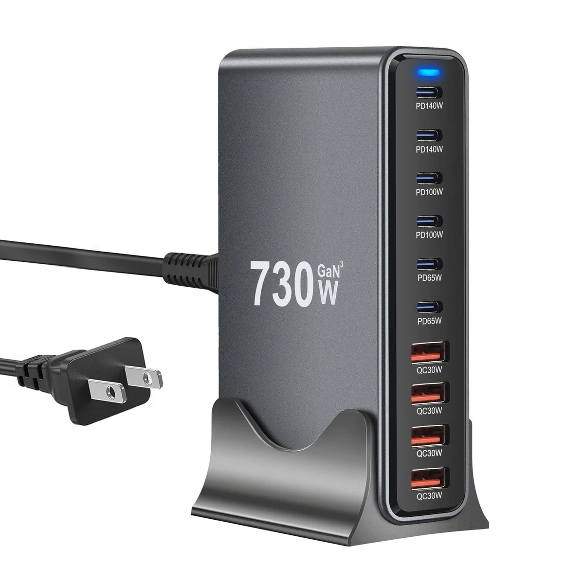 KEHIPI KEHIPI YMX-730W 10-Port 730W GaN USB Charger — product photo