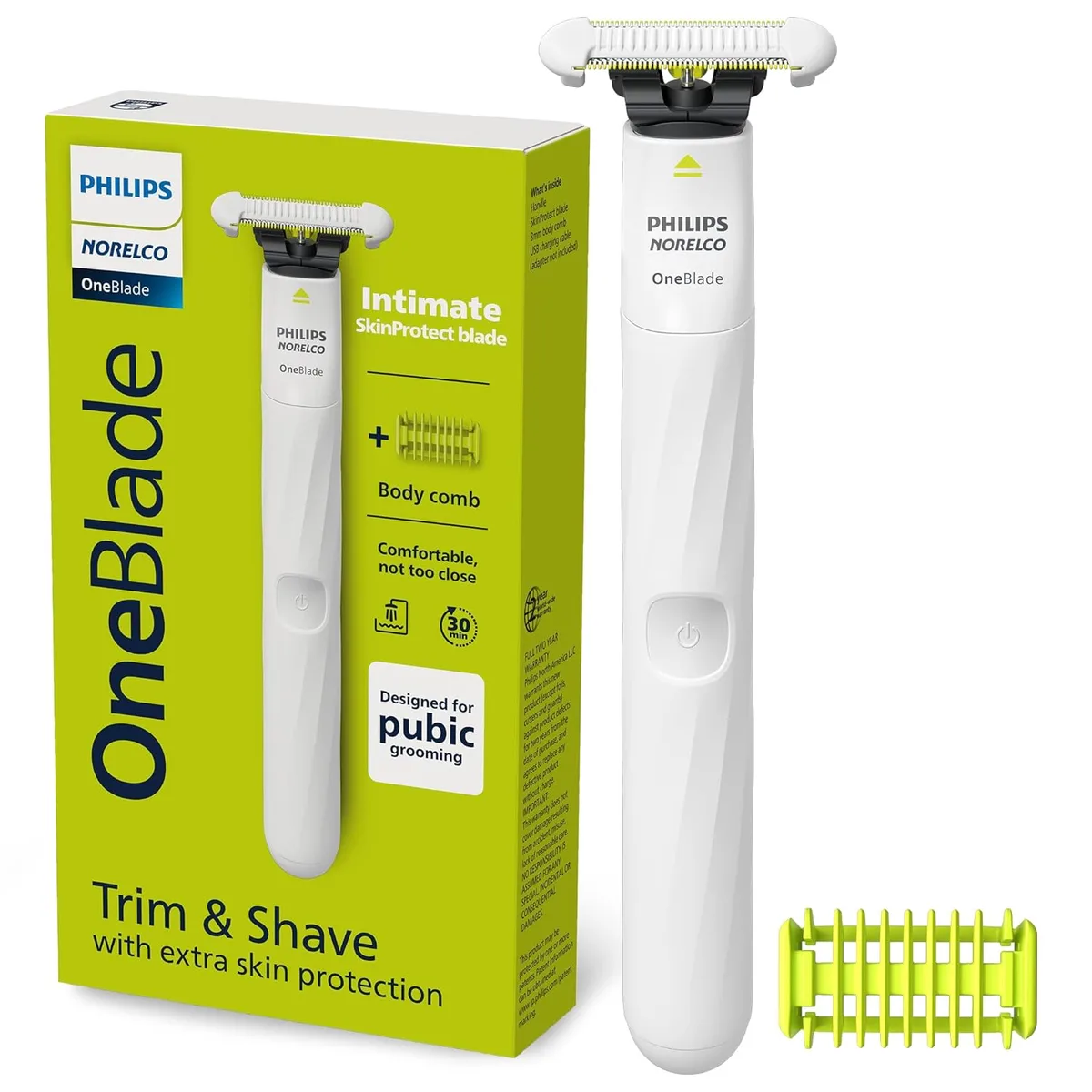 Norelco Norelco OneBlade Intimate QP1924/70 trimmers for men — product photo