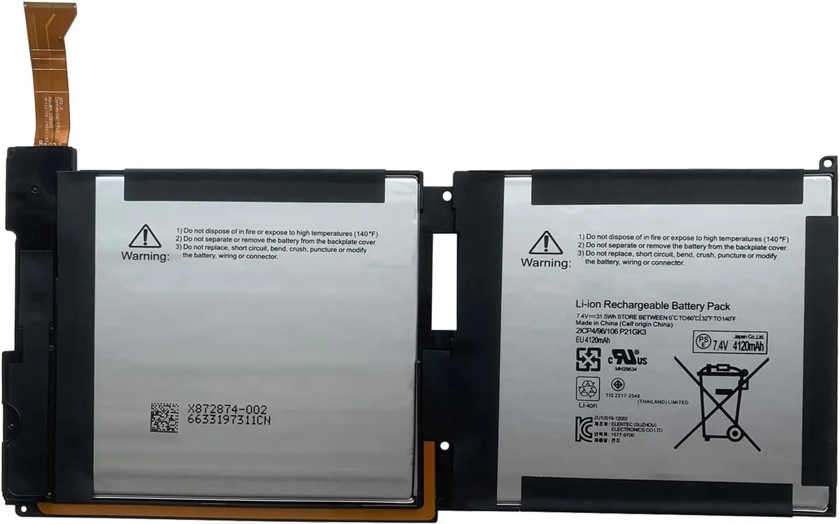 NShi NShi P21GK3 laptop battery for Microsoft Surface RT 1516 7.4V 31.5Wh 4120mAh — product photo