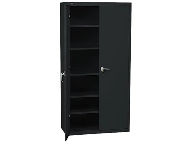 HON HON SC1872P Assembled Storage Cabinet 71.25" x 36.00" x 18.25" Black office furniture — product photo