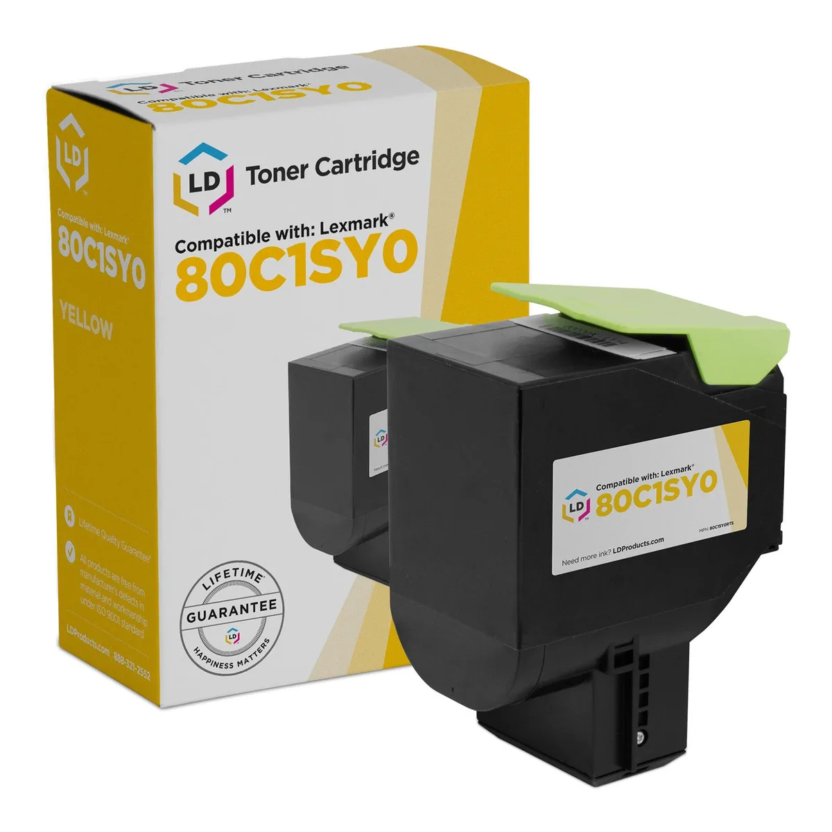 LD Products LD Products 801SY Yellow toner cartridge 2000 pages — product photo
