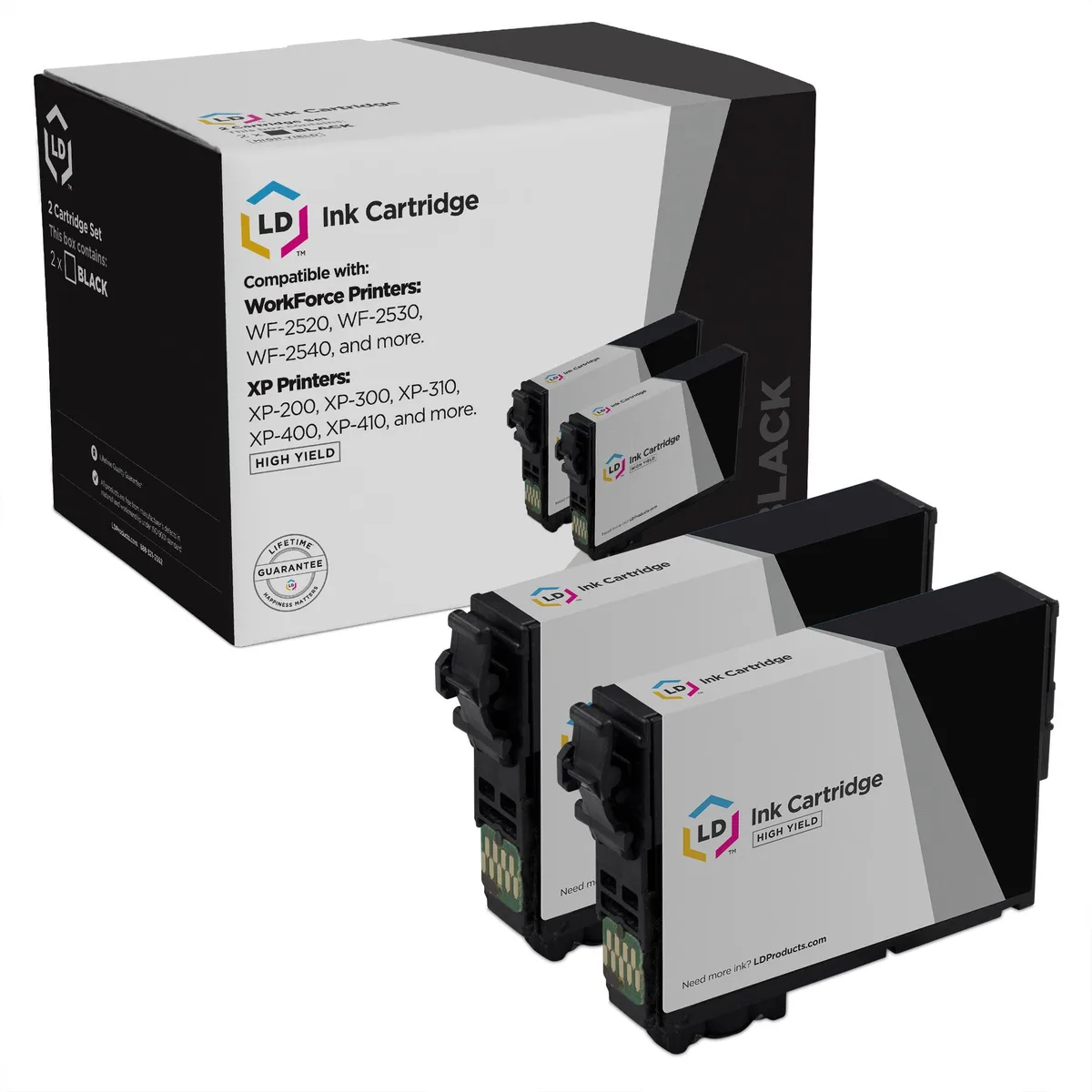 LD Products LD Products 200XL High Yield Black Ink Cartridge 2-Pack T200XL120 — product photo