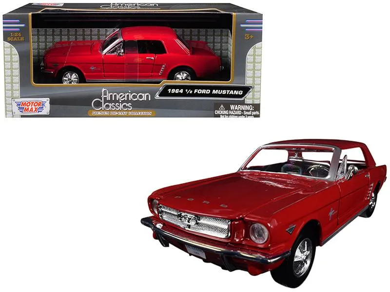 MOTORMAX MOTORMAX 1964 1/2 Ford Mustang Red 1/24 Diecast Model Car — product photo