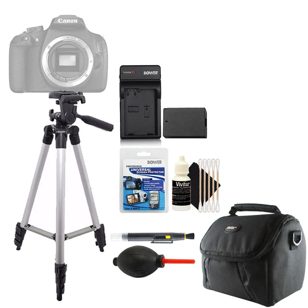 Vivitar Vivitar Tall Tripod with LP-E10 Battery and Cleaning Kit — product photo
