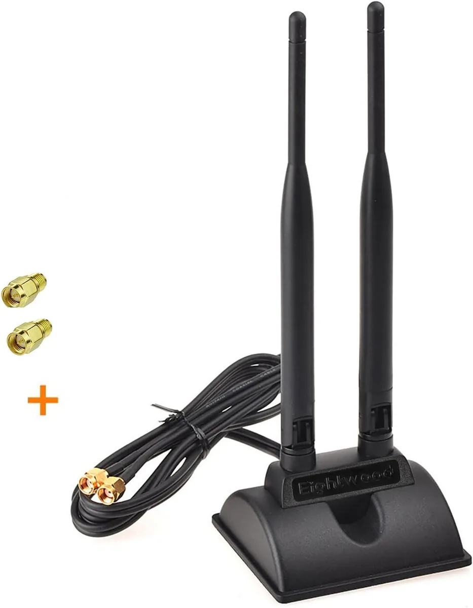 PISKEKAT PISKEKAT Dual RP-SMA WiFi Antenna Kit 6.5ft Cable server rack — product photo