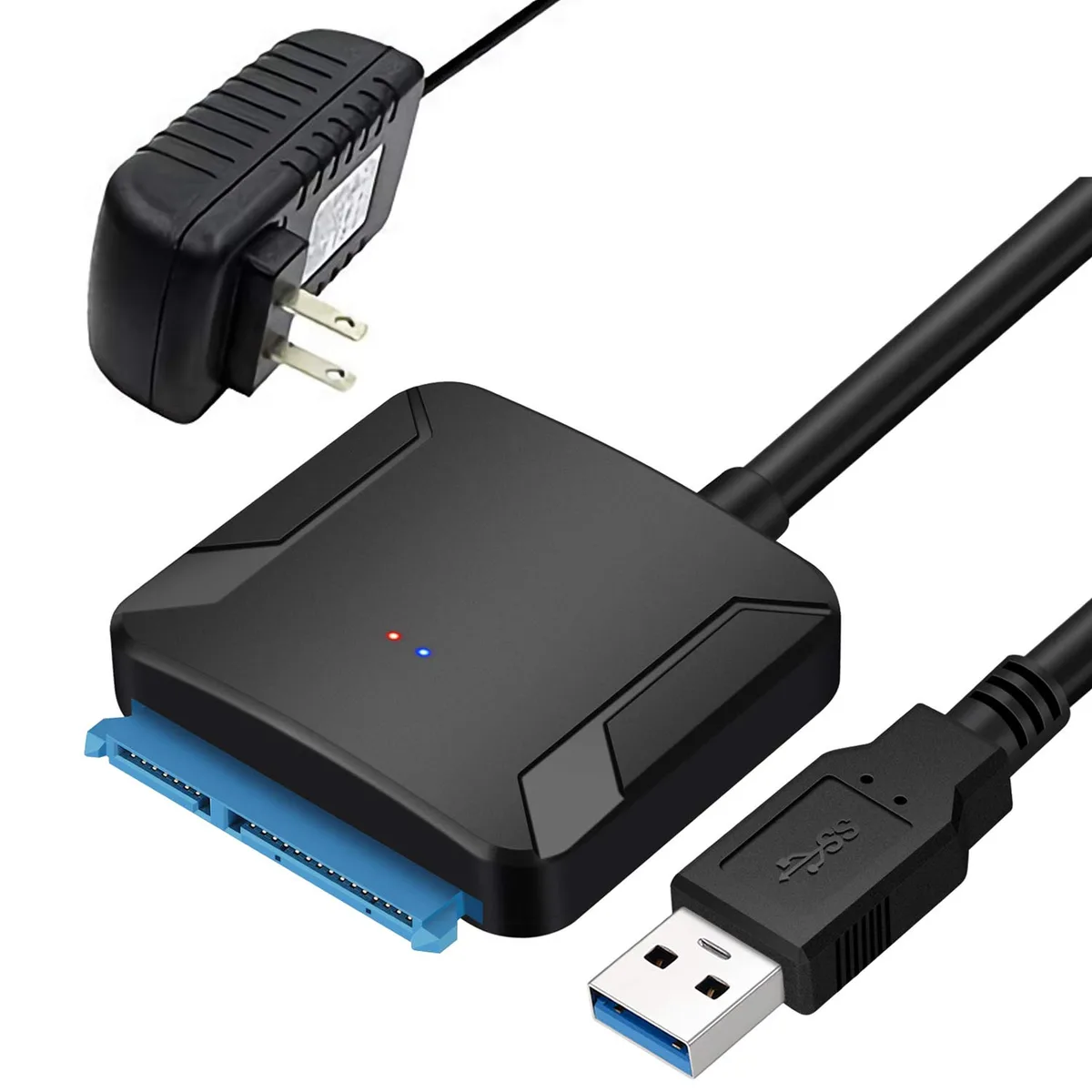 IHDAPP IHDAPP SATA to USB 3.0 Adapter 2.5 3.5 inch with 12V 2A Power Supply — product photo