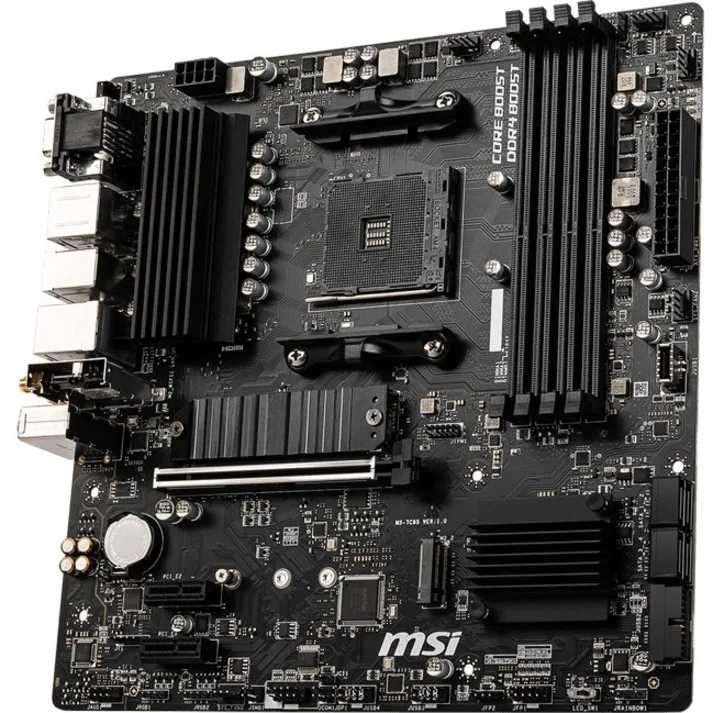MSI MSI B550M PRO-VDH WIFI Desktop AMD B550 Chipset Socket AM4 Micro ATX 128 GB DDR4 motherboard — product photo