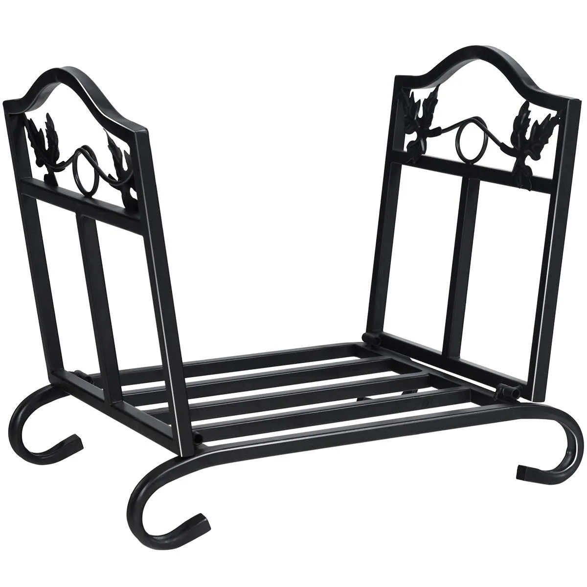 SlickBlue SlickBlue Foldable Log Rack Steel Black 17x12.5x14.5 160 lbs — product photo