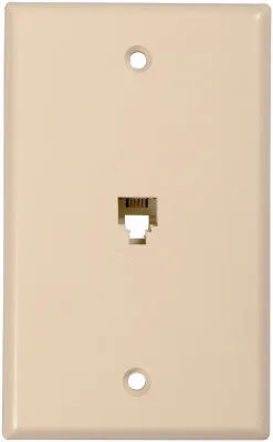 CONNECT IT CONNECT IT 20-519 Ivory Flush Mount Modular Phone Jack Wall Plate — product photo