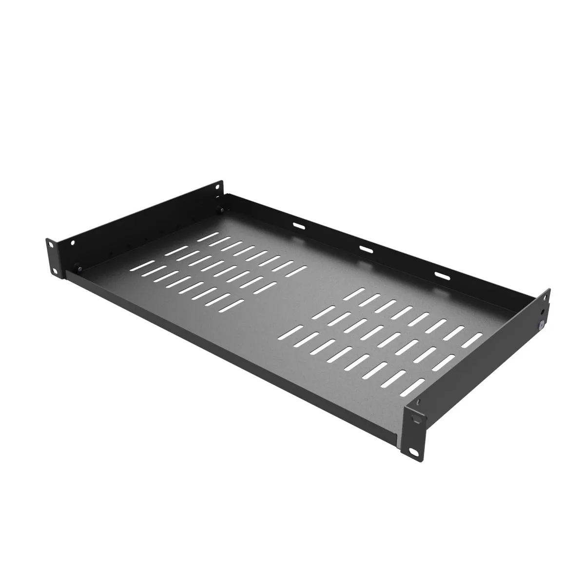  QiaoYoubang 1U 10" Deep Vented Rack Shelf 19" 40 lbs — product photo