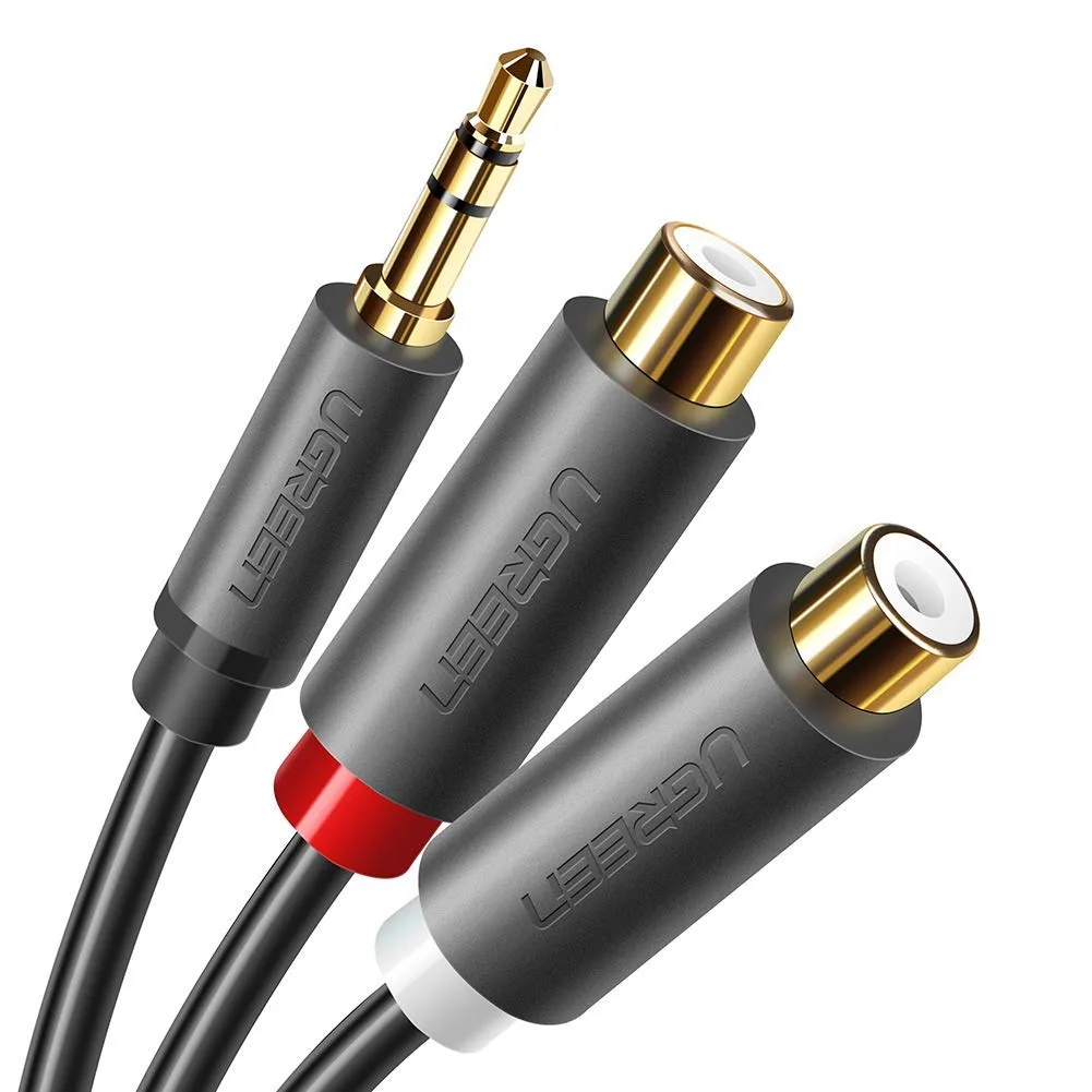 ESTONE ESTONE 3.5mm Male to 2 RCA Female Y Adapter 20cm — product photo