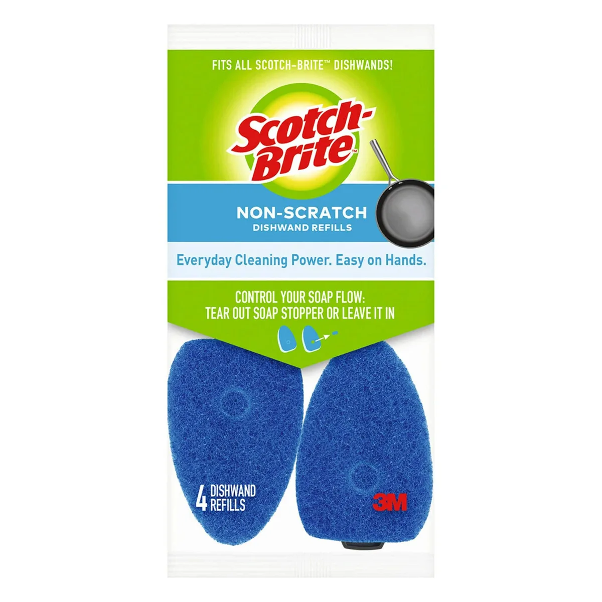  Scotch-Brite Non-Scratch Dishwand Refills 4 Pack Applicators — product photo