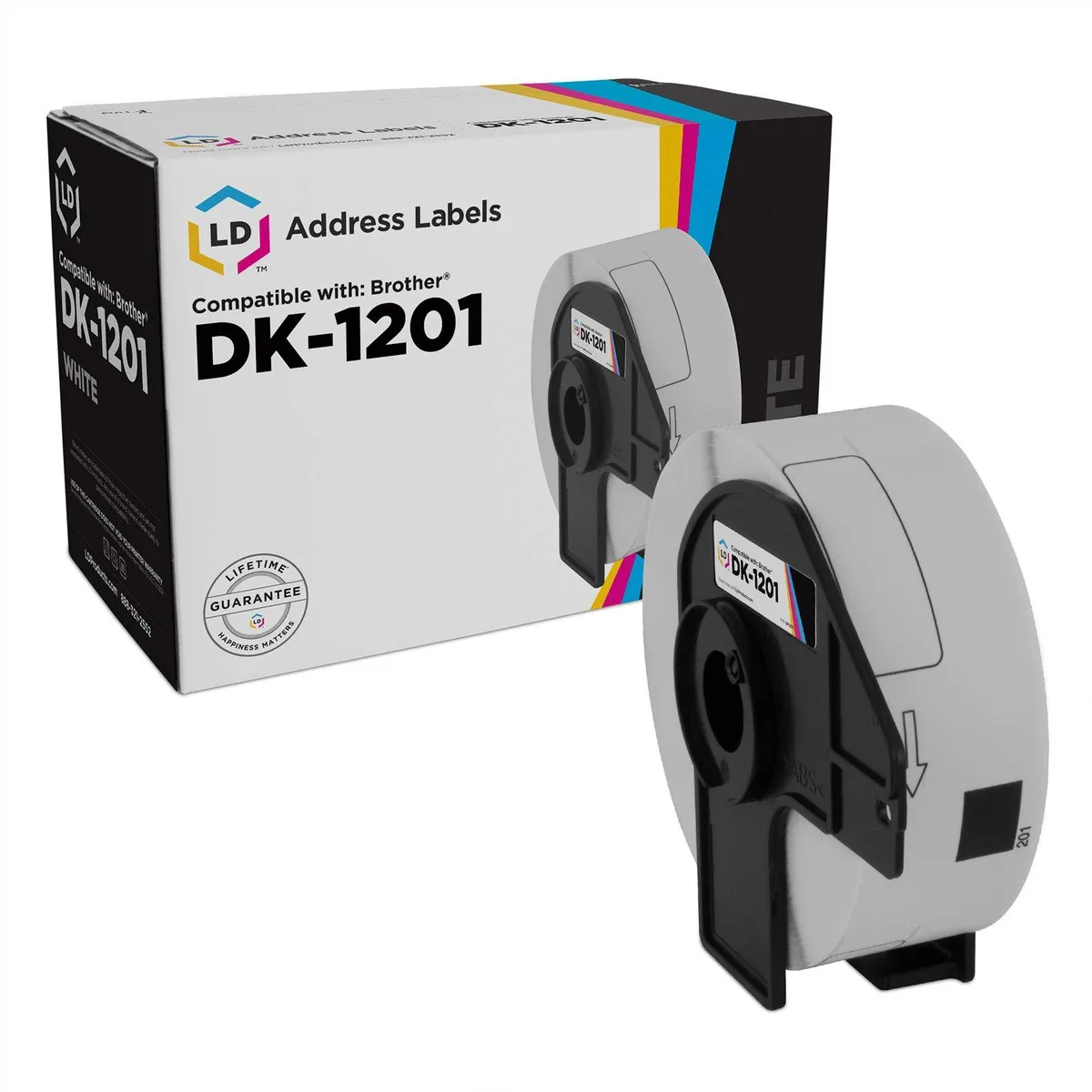 LD Products LD Products Compatible Address Labels for Brother DK-1201 White 400 Count 1.1 x 3.5 in — product photo
