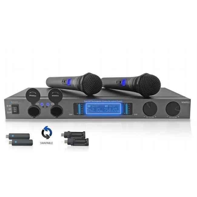 Technical Pro Technical Pro wmr52 UHF Dual Rechargeable Wireless Microphone System — product photo