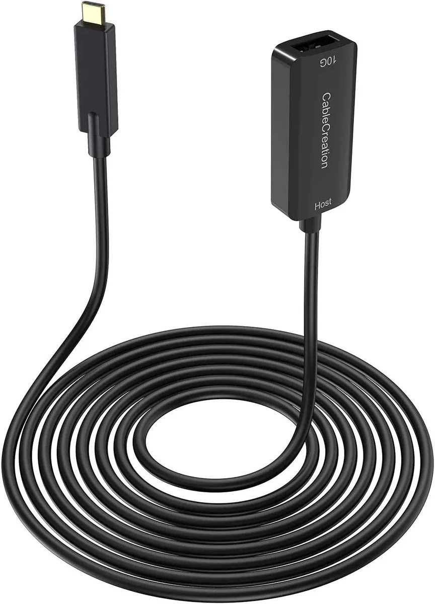 CableCreation CableCreation USB 3.2 Type C to USB Female Extension Cable 16.4 Feet 10Gbps Black — product photo