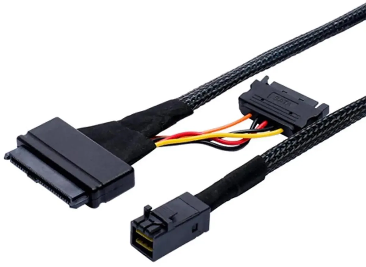 SMUGDESK SMUGDESK MiniSASHD SFF8643 to U.2 SFF8639 NVMe Cable 75CM — product photo