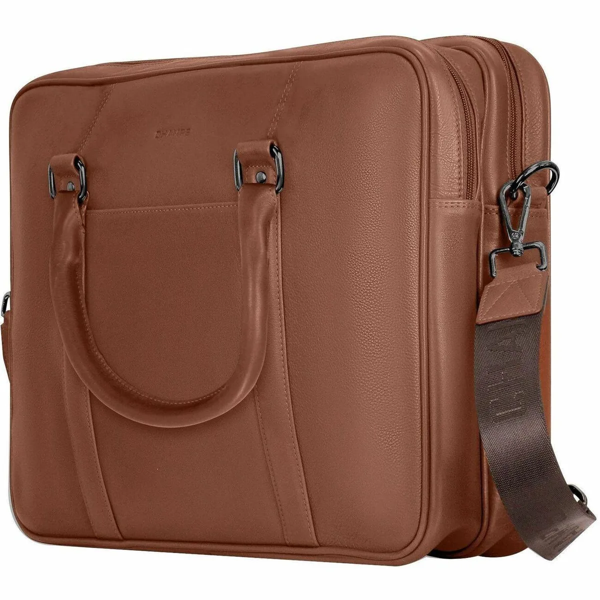 FT Champs FT Champs OB-412-BROWN leather briefcase bag 15.6" brown 3.17 gal — product photo