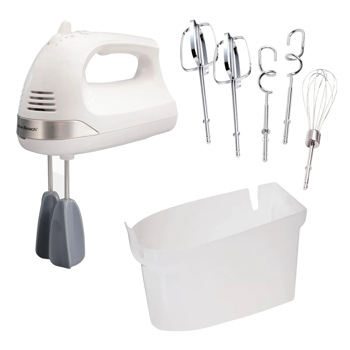  Hamilton Beach 6-Speed Hand Mixer 275 W White — product photo