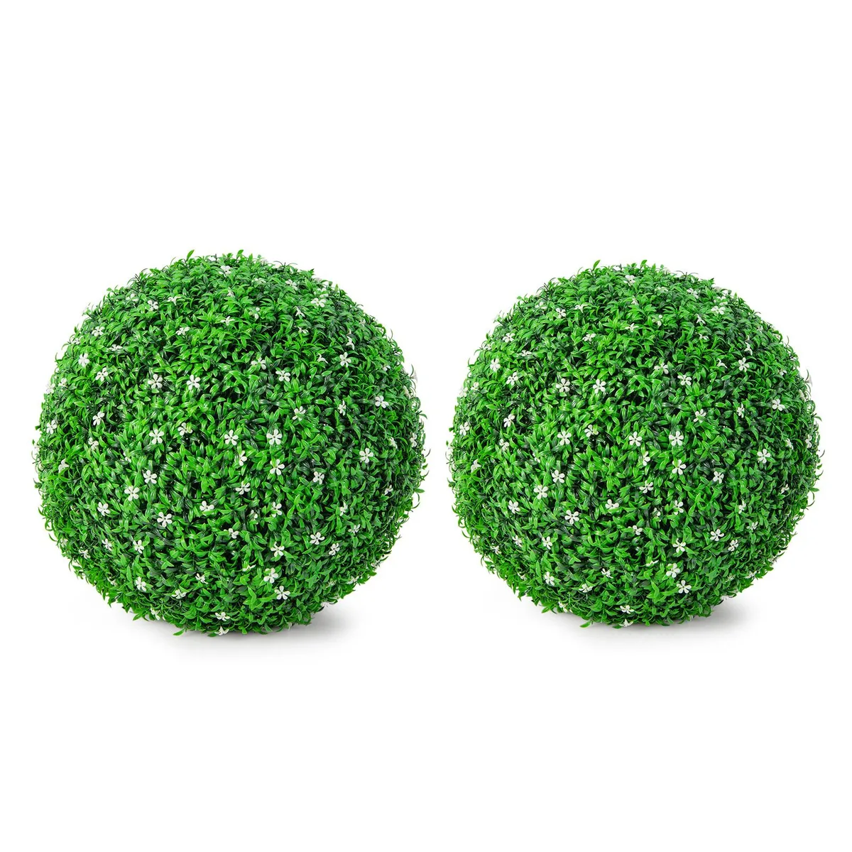 SlickBlue SlickBlue Holly Artificial Topiary Balls 19.5 Inch 2 PCS — product photo