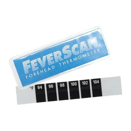Box of 100 transparent fever scan thermometers