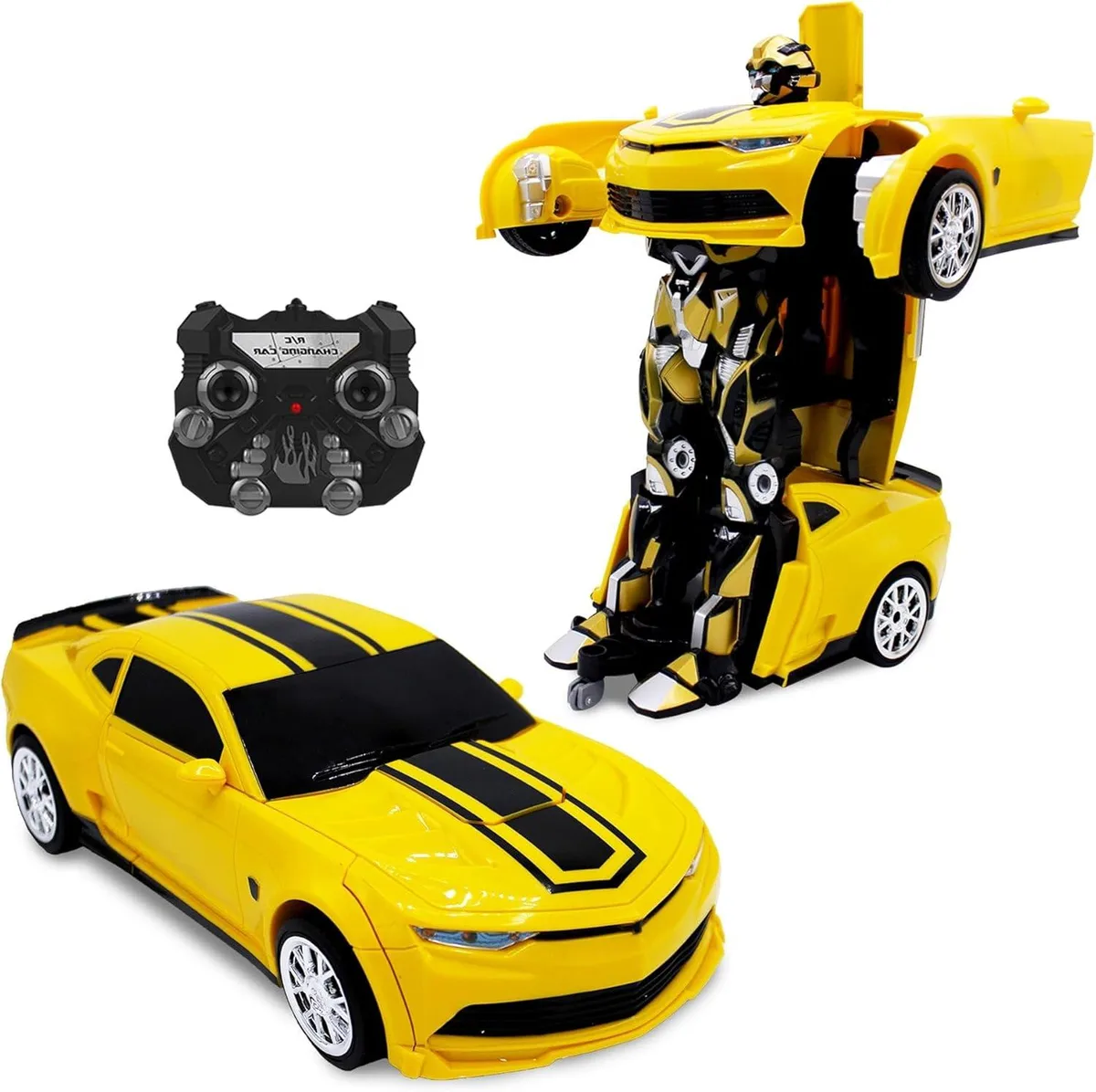 usbroway usbroway Transforming RC Sports Car Robot 360 Spin 30ft Range 30min Playtime — product photo