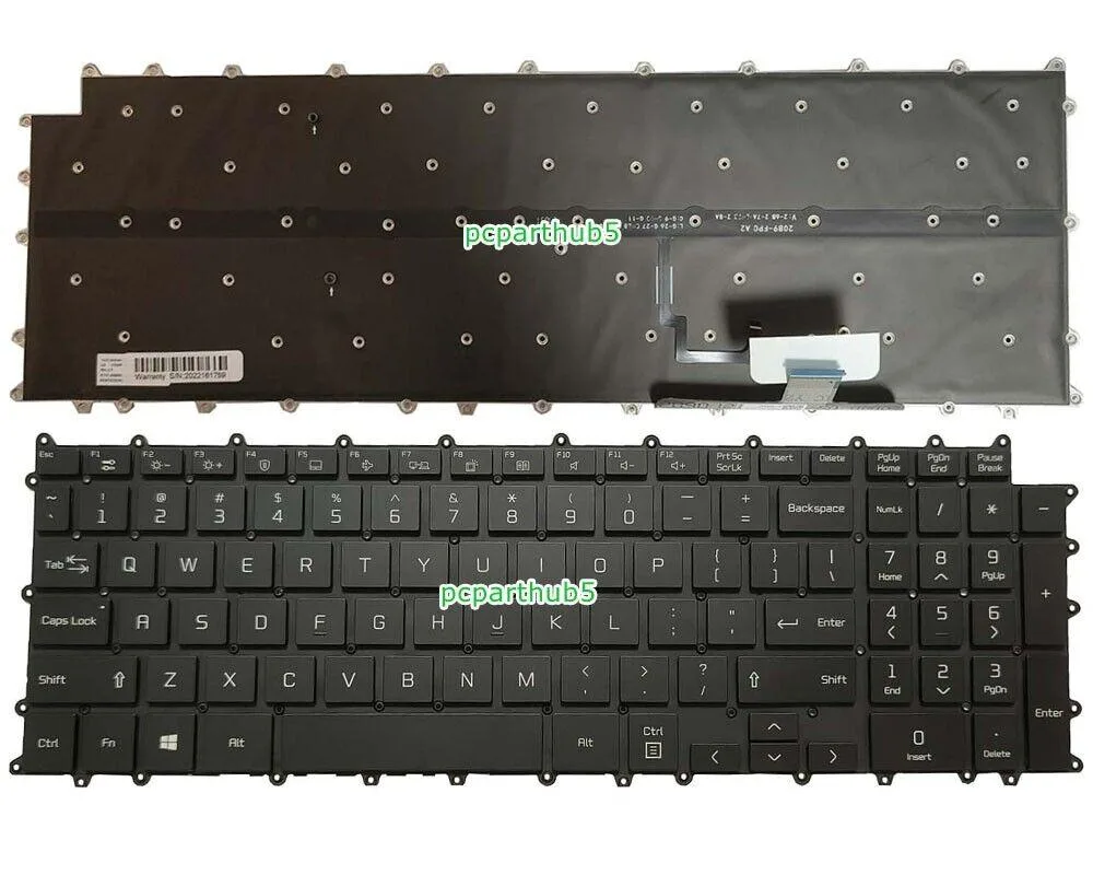 NShi NShi Keyboard US Backlit for LG Gram 17Z90P 17Z90PE 17Z90P-G 17Z90P-K 17Z90P-N 17Z95P — product photo