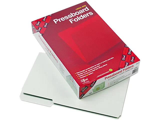 Smead Smead 18234 Legal File Folder 2in Expansion 1/3 Top Tab Gray Green 25 Box 60 Recycled — product photo